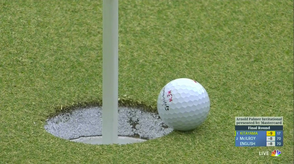 cjzero's tweet photo. Needing a two putt from 44 ft at the 18th for your first win, I think Kitayama can tap that in https://t.co/SfTBDPB9aF