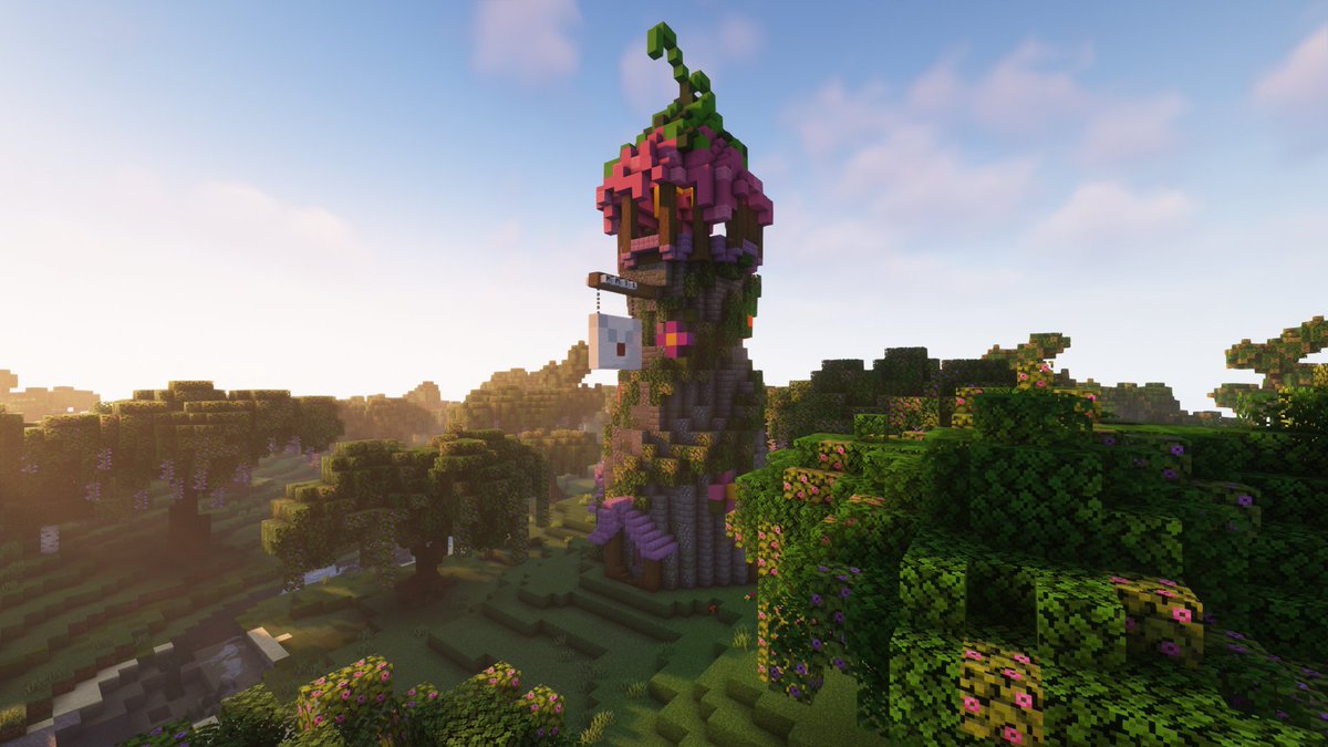 BellaLilac_'s tweet photo. New minecraft build! This is a sneak peak at one of my latest build projects. It's a mail tower! Will be revealing the whole build soon. 

#Minecraftbuilds https://t.co/glubka6rLE