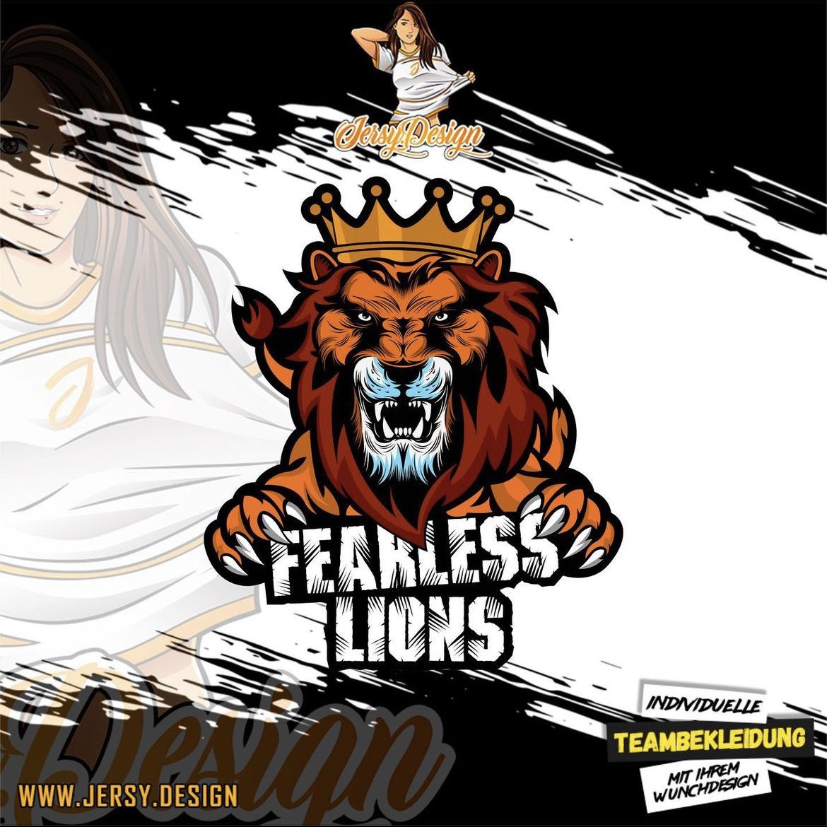 @fearless__lions hat ihr Logo bei uns erstellen lassen.

Ihr benötigt auch ein neues Logo oder möchtet euer Logo überarbeiten lassen ? 
Dann meldet euch bei uns!
#gaming #merch #logo #merchandise #esport #esports #gamermerch #games #gamer #gamergirl #design #jersey #jersy
