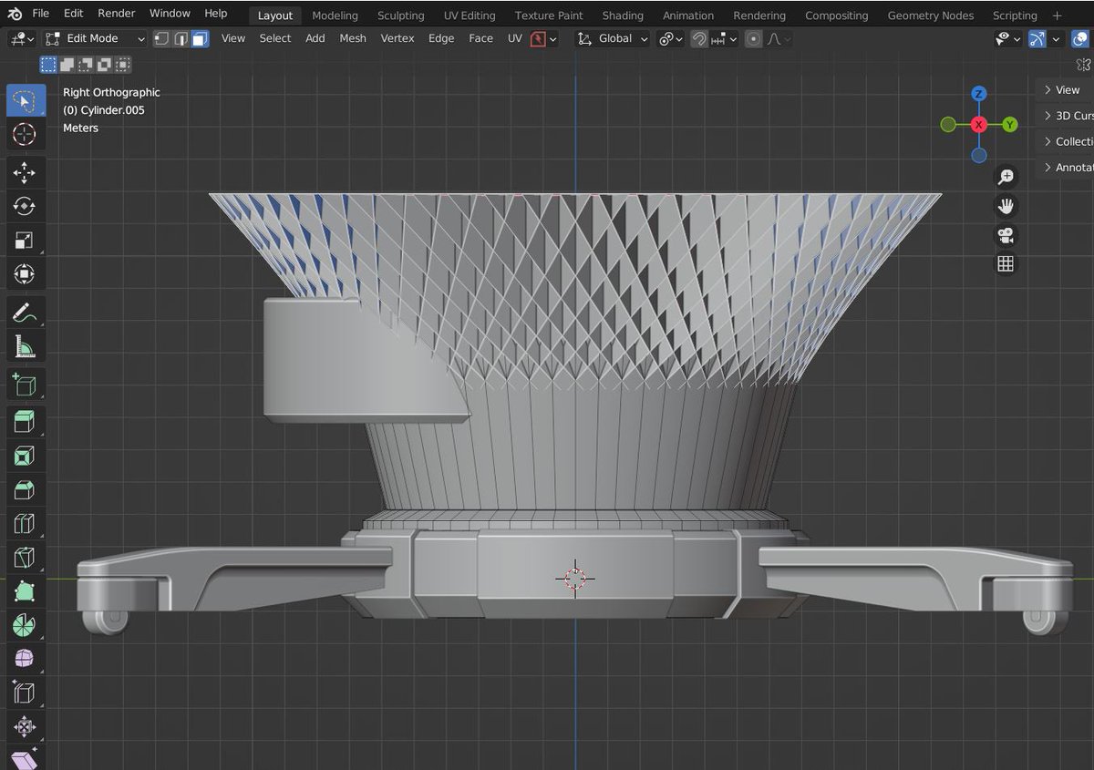 yankidesignoff's tweet photo. Mistakes that look awesome pt.1 
#blender #hardsurfacemodeling #3dmodeling #blendertutorial https://t.co/32BDyLdHCa