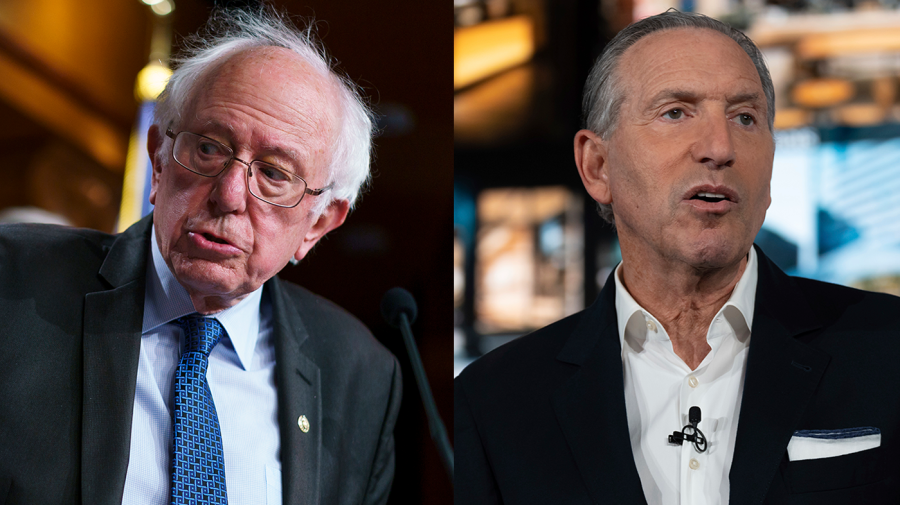 jilevin's tweet photo. Here's why Bernie Sanders is going after Starbucks CEO Howard Schultz via thehill https://t.co/G2nSmXANcK https://t.co/lpankYrk8H