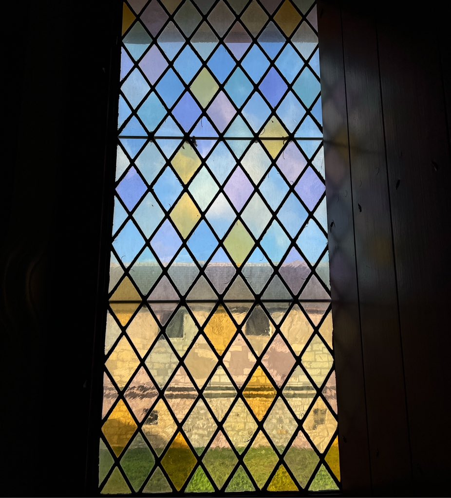 Daniel49479556's tweet image. Looking through the colors of the stained glass window. It's like being inside a fairy tale. Can you feel the magic?🪄 

#glass #glasswindow #colors #fairytail #magic #pastel
