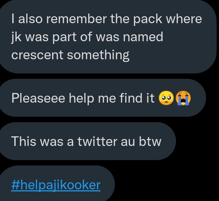 jikookworks's tweet photo. Hey guys, #helpajikooker

If you have read this au, please drop the link. Thank you! https://t.co/n7h6FwLivK
