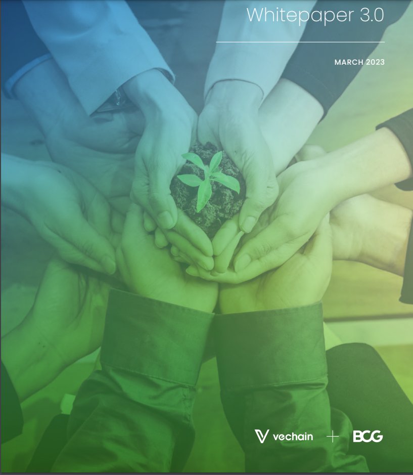Our new whitepaper launched at The HiVe in close collaboration with Boston Consulting Group, our new global partner.

With BCG's vast reach &amp; expertise, plus #VeChain's advanced #blockchain tech, we're driving a #sustainability revolution with $VET.

See: vechain.org/assets/whitepa…