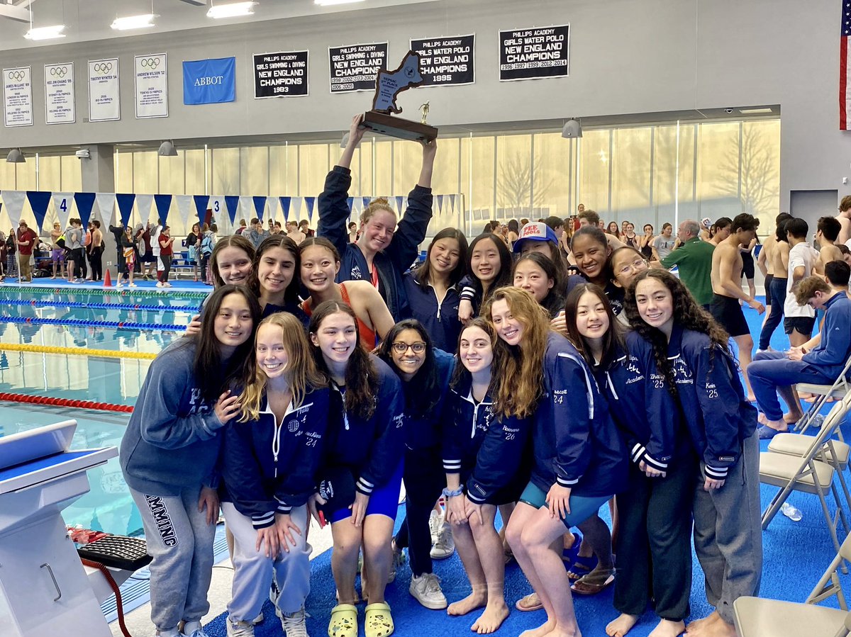 AndoverGSwimDiv's tweet photo. Second place at @NEPSAC Division 1 Championships! Thank you to EVERYONE who helped make our 50th season special! https://t.co/5AtXW82SFz