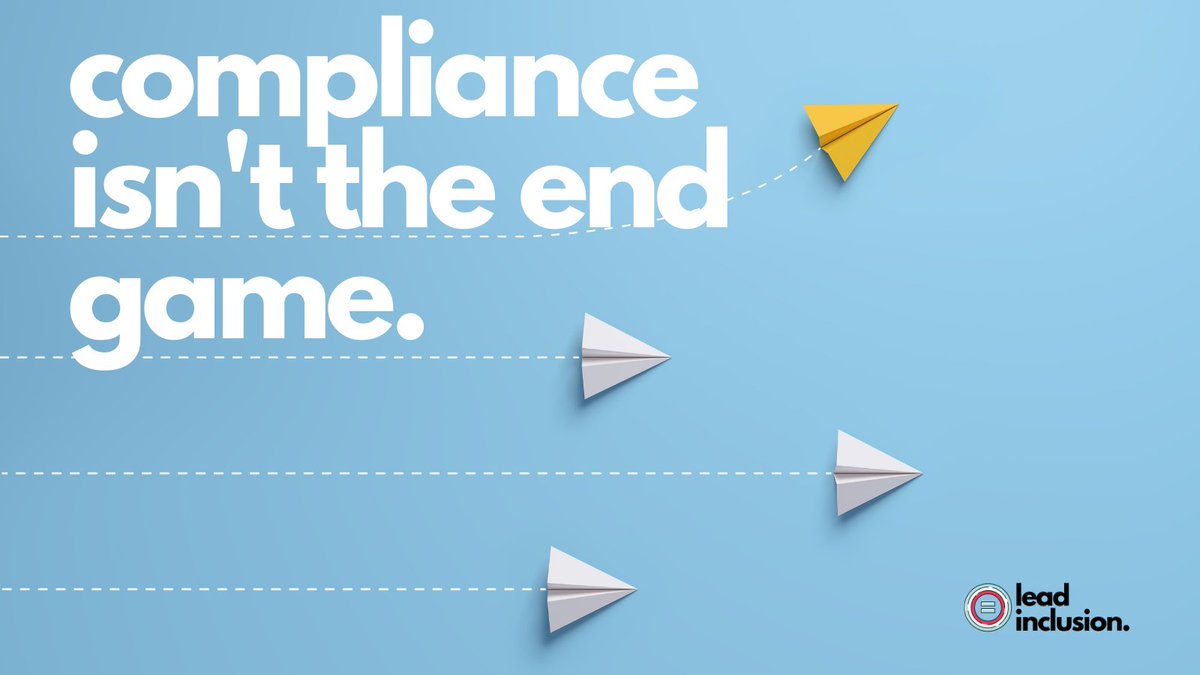 Compliance is not the end game. We want to do more than prepare students to do well on tests and follow the rules. We want to prepare them to make sound decisions, use their voice, and MAKE the rules. #LeadInclusion #EdChat #UDL #Inclusion #SEL