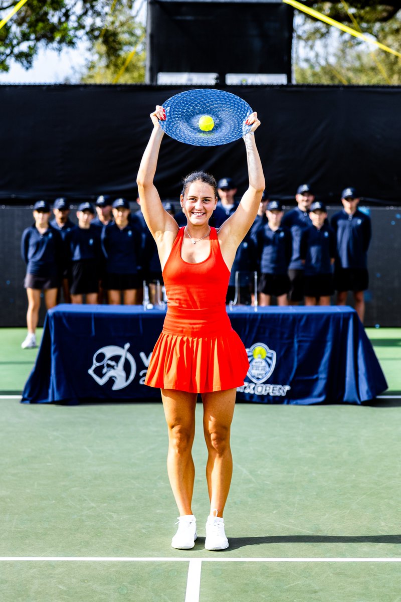 WTA's tweet photo. A week to remember in Austin 🏆💛

@marta_kostyuk | #ATXOpen https://t.co/z1KuCWWVJE