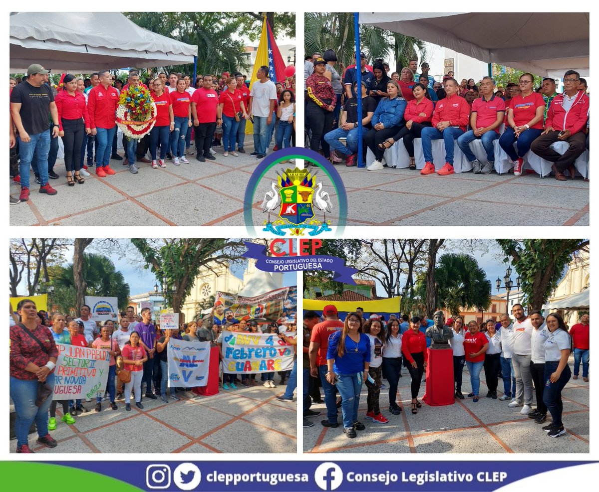 Nuestras legisladoras de la Patria, encabezadas por la legisladora-presidenta Alejandra Álvarez, acompañaron hoy desde la Plaza Bolívar de Guanare los actos conmemorativos de los 10 años del pase a la inmortalidad del comandante supremo y eterno Hugo Chávez.