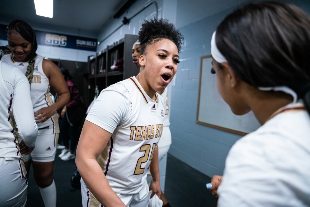 TXStateWBB's tweet photo. Time to keep it going

#EatEmUp #SunBeltWBB https://t.co/iQdsBMKu7F