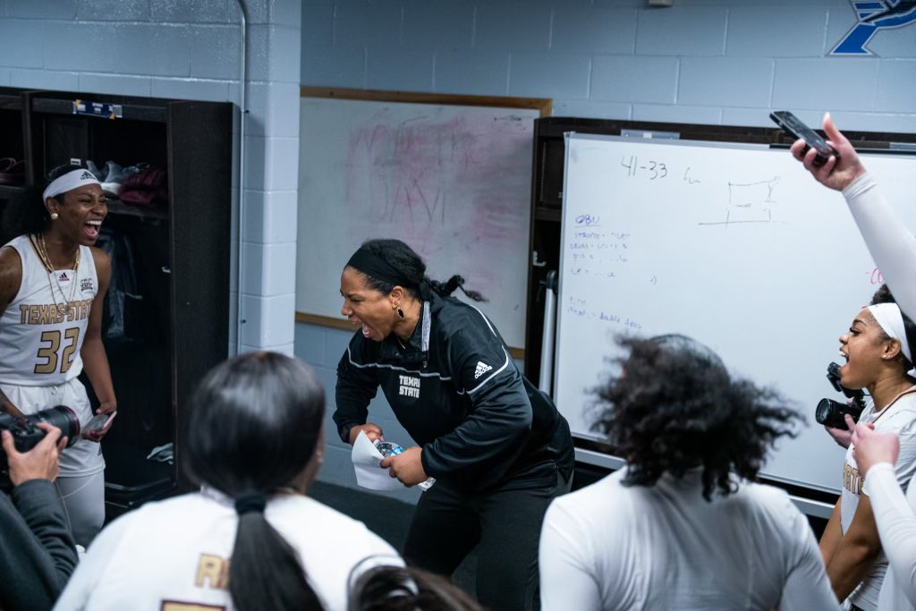 TXStateWBB's tweet photo. Time to keep it going

#EatEmUp #SunBeltWBB https://t.co/iQdsBMKu7F
