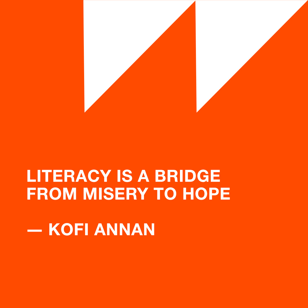 "Literacy is a bridge from misery to hope" - Kofi Annan
Literacy brings hope to the hopeless. Bridging the gap from darkness to light.
#literacy #publishinghouse #kofiannan