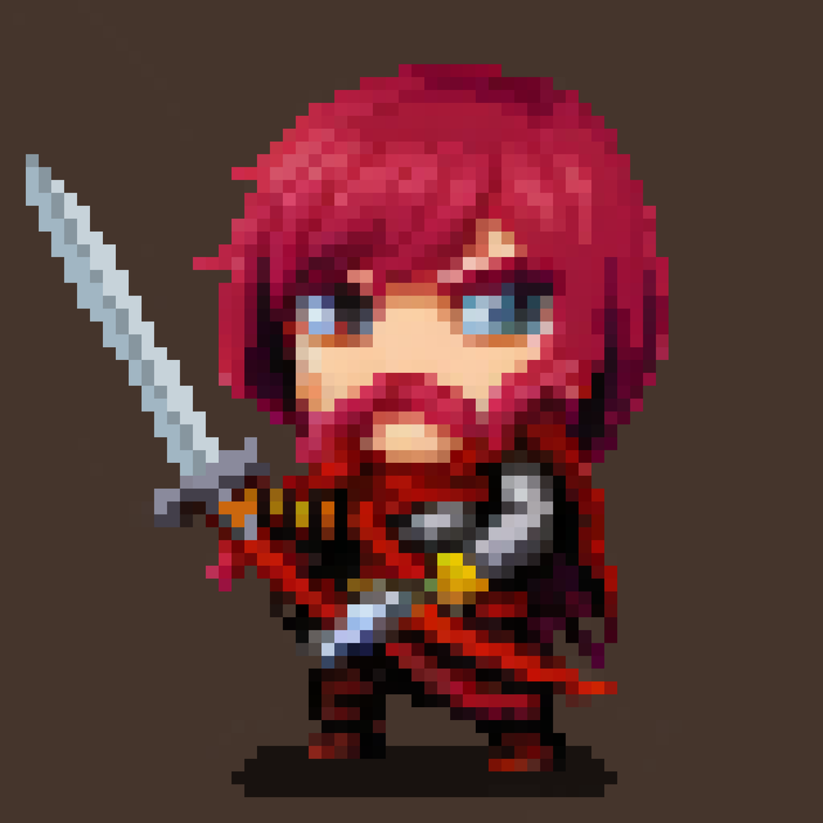 DeSoPixelRobot's tweet photo. The Crimson Crusher
by (@)PixelRobot https://t.co/OQR8i3vGel