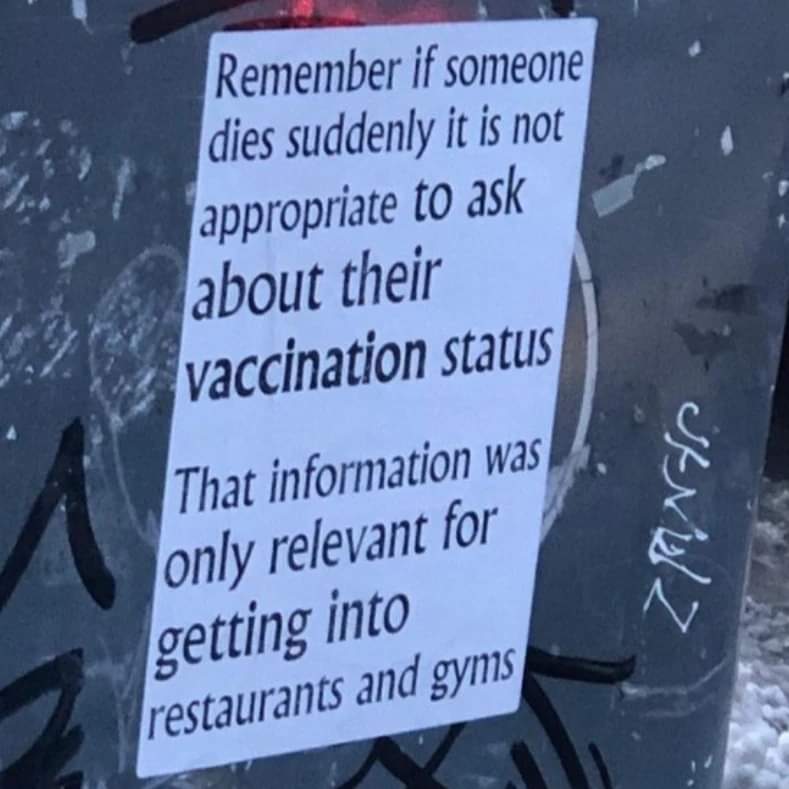 Sunsetboy4ever1's tweet photo. #vaccinationstatus
#diedsuddenly https://t.co/UO6ooXUa3c