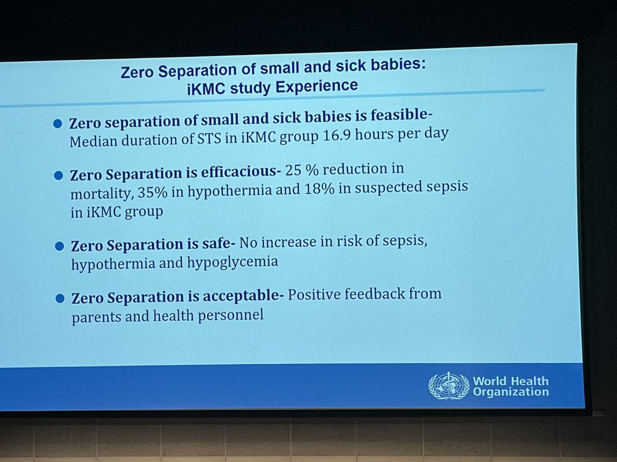 Nishaobgyn's tweet photo. Can we in Australia learn from India &amp; Africa?
Do I hear disbelief?
Here is the evidence: #KangarooMotherCare is safe (no increase in sepsis), beneficial (25% ⬇️mortality) &amp; possible (keep mum-baby dyad together even if baby needs CPAP)
Build a mother-newborn ward 🙏🏽
#PSANZ2023 https://t.co/K7hBjXGPoH