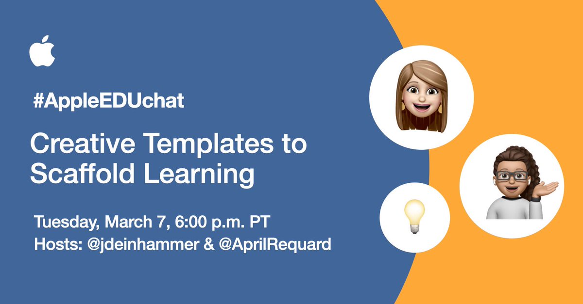 As you are planning your week, don’t forget to schedule #AppleEDUchat for Tuesday night! I’m hosting with the amazing <a href="/AprilRequard/">April Requard</a>