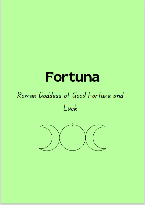 the_hedgewitch's tweet image. Your Goddess message for the coming week 💌 
Roman Goddess Fortuna is bringing you luck and helping you to find prosperity this week. Reply to this tweet with affirmation "I'm so lucky" to claim 🌙

 #goddess #intuitivemessage