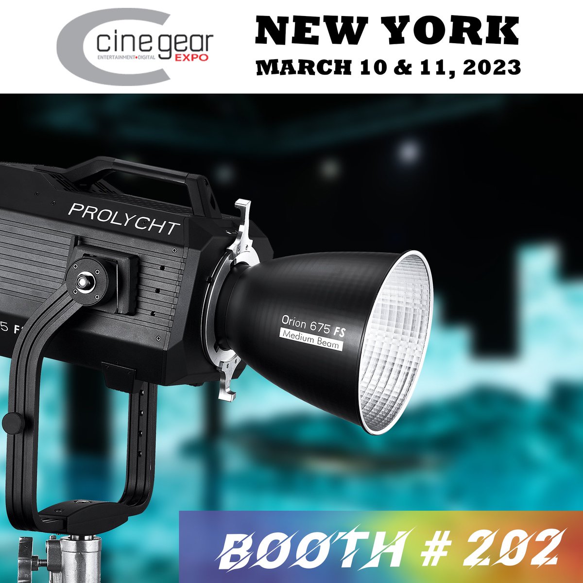 March 10 &amp; 11! Come to see us at <a href="/CineGearExpo/">Cine Gear Expo</a> in Brooklyn!

#prolycht #tradeshow #newyork #cinematography