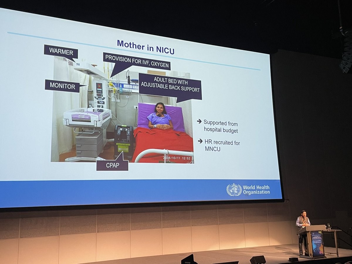 MeganWeller14's tweet photo. We must establish practice of ‘zero separation at birth’… keeping mothers and small and sick babies together. Evidence about immediate Kangaroo Mother care from India @chellani_harish #PSANZ2023 https://t.co/48H6tTzCCV