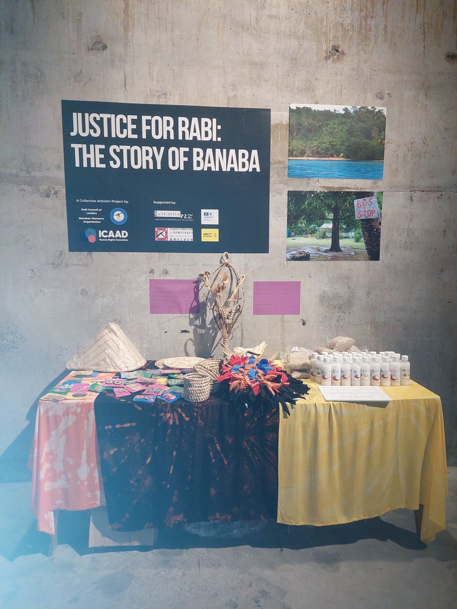 KaraninaSumeo's tweet photo. What an honour to celebrate our Banabans through an art exhibition telling the story of their forced displacement &amp; ongoing human rights struggles. Britain, Aust &amp; NZ prospered through phosphate mining to create agricultural industries at the expense of generations of Banabans. https://t.co/GJp7ClBF4e
