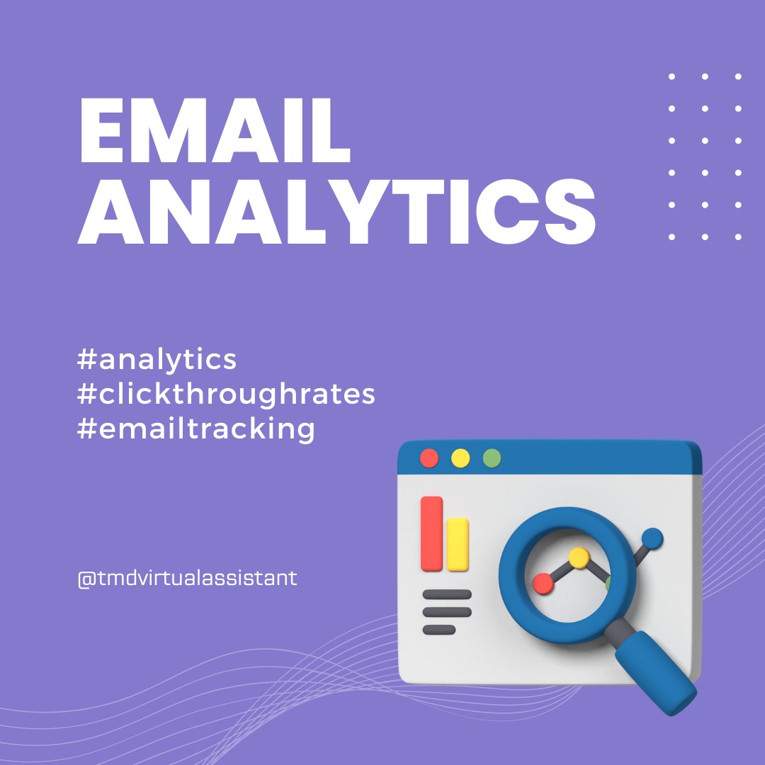 tmdvirtual's tweet image. Analytics from email service providers can help you create the best strategy for your email marketing campaigns!

#analytics #emailtracking #clickthroughrates