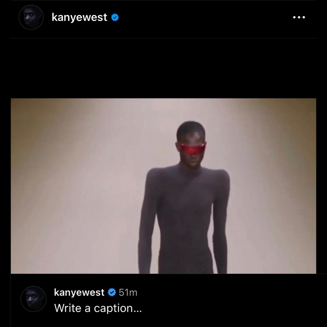 MELZ_TV's tweet photo. #ye #KanyeWest first post 📱 after returning to instagram ‼️ https://t.co/VWabqoJ8LK