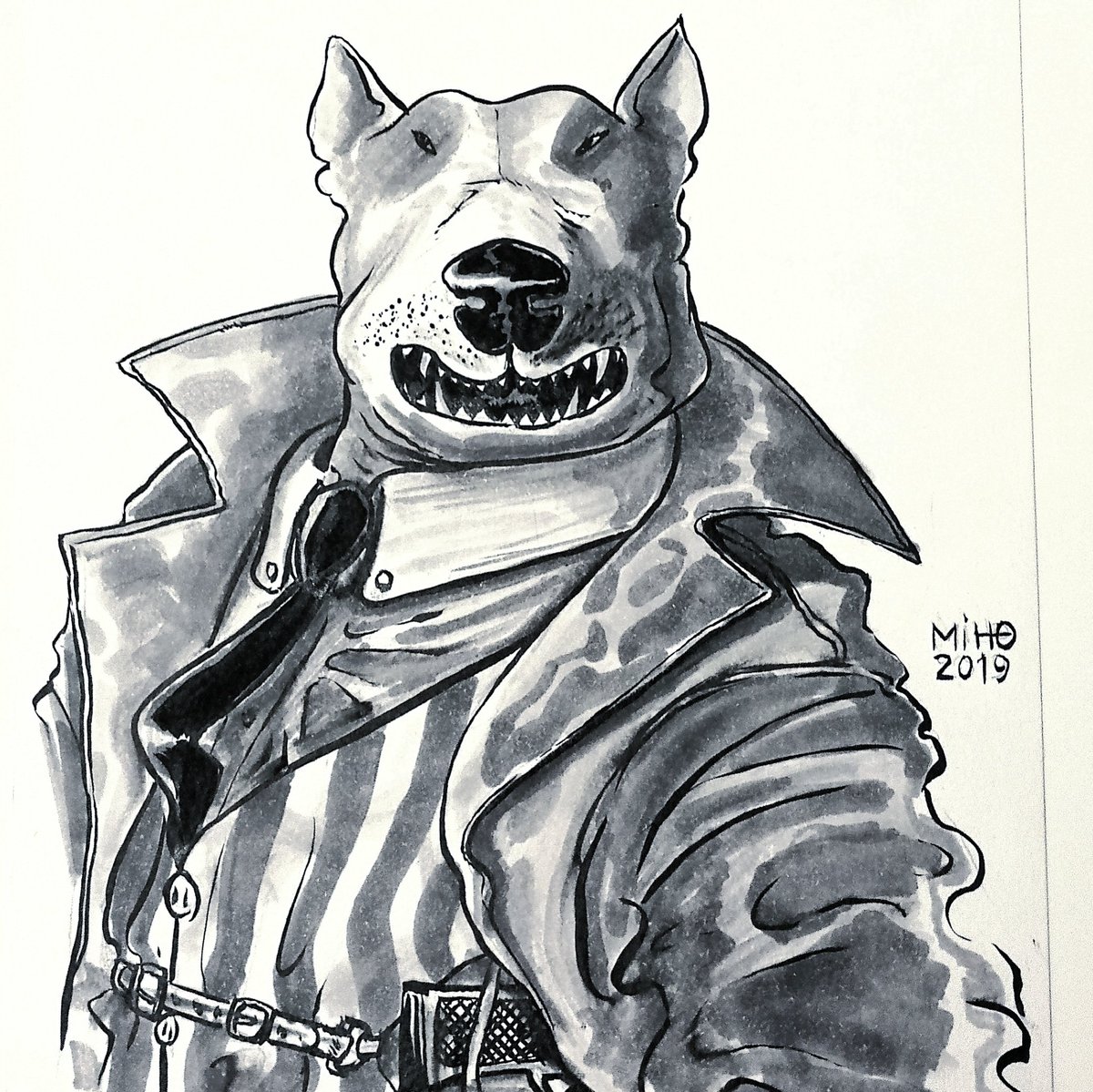 bullocomic's tweet photo. Gm gang! This is my very first Bullo ever drawn! Four years ago I liked to use copic markers with Pentel brush pen before switching to aquarelle.
The NFT comic book is on the way, currently by the name "Havana"... https://t.co/5izqNtZsZs