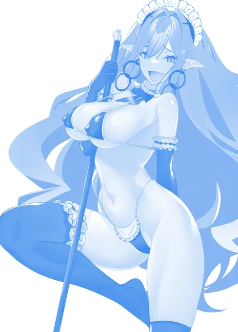 メイド水着バーヴァンシーrkgk 進捗#FGO 
