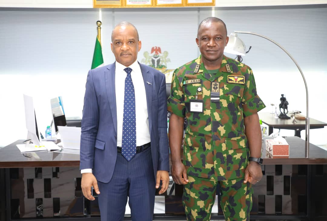 JamohBashir's tweet image. #SecurityisPriority Despite the continued calm in our maritime domain, there is a need for sustained vigilance as we keep the collaboration and coordination going with relevant security agencies. My visit to the Chief of Air Staff, Air Marshal Isiaka Amao was a fruitful exercise.