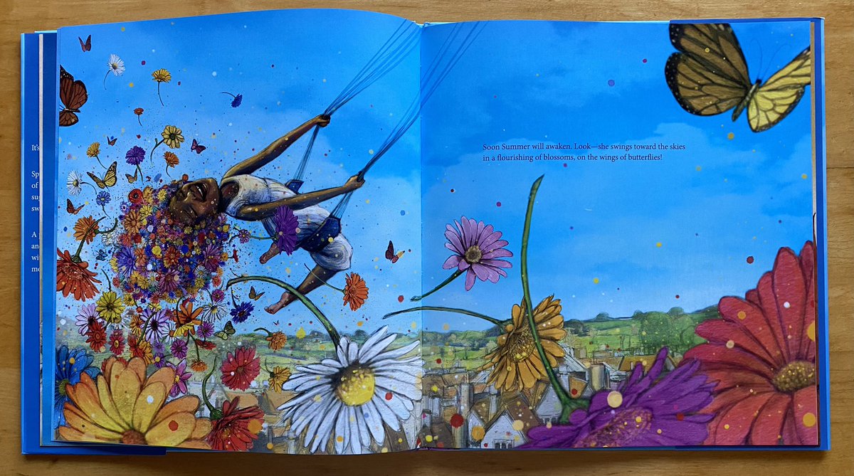 palimaka_m's tweet photo. A Dream For Every Season could be used in many ways cross-curricular! The discussion on seasons could lead into a science lesson; the beautiful illustrations could introduce an art activity; or focus on the book and dissect the literary devices within! 🌷☀️🍂❄️ @PJLanguageArts https://t.co/8biiAuEQUt