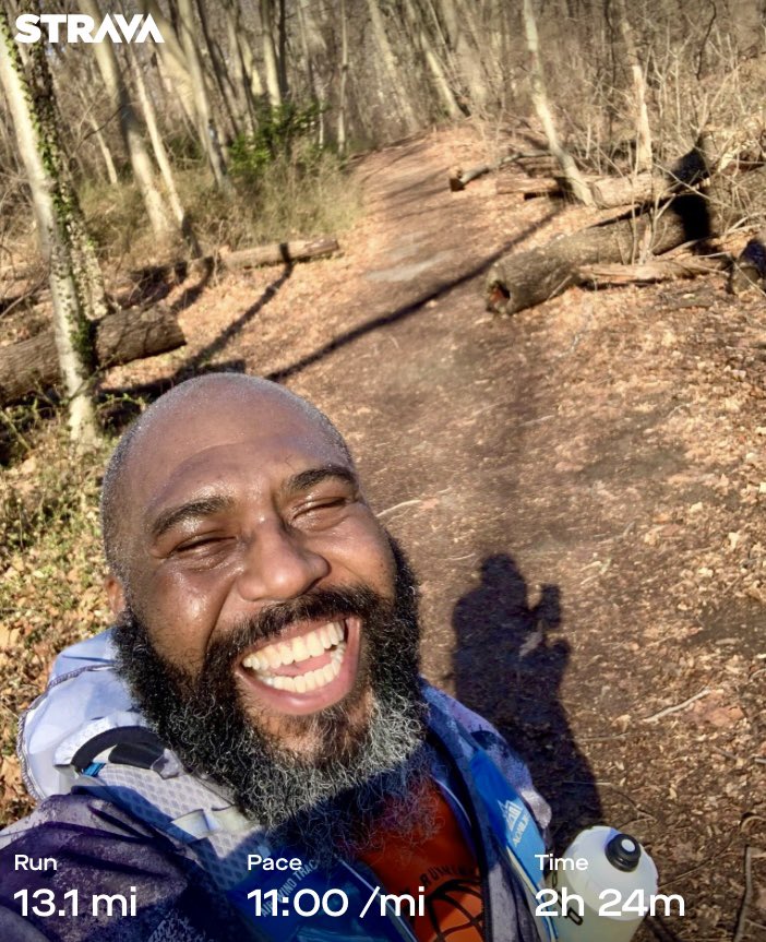 Sunday morning Rise & Grind 1/2Marathon Trail Adventure 🥳🎉 Thank you Lord for your many blessings :))

Victory Awaits…

#150MileChallenge

#TeamZootNorthEast
#TeamHoneyStinger
#TeamNuun

#MarathonManiacs
#5amClub

#BlackRunners
#BlackTriathletes

 #Tri365  #Run

#RunMotivation