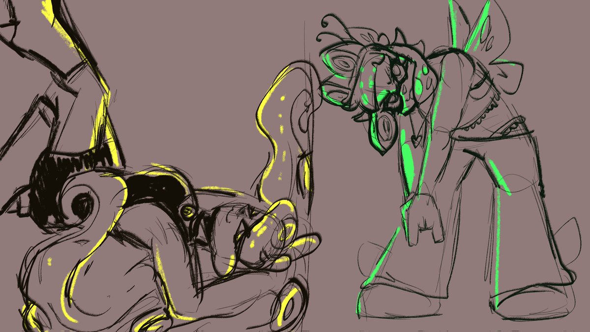 Celestial0tter's tweet photo. @PandaUniverse8 Are you still looking for ocs? Heres mine and my gf's villain idol ocs Idiaca and Twila (old art of mine, but I still love them) https://t.co/QXxUtMv42D