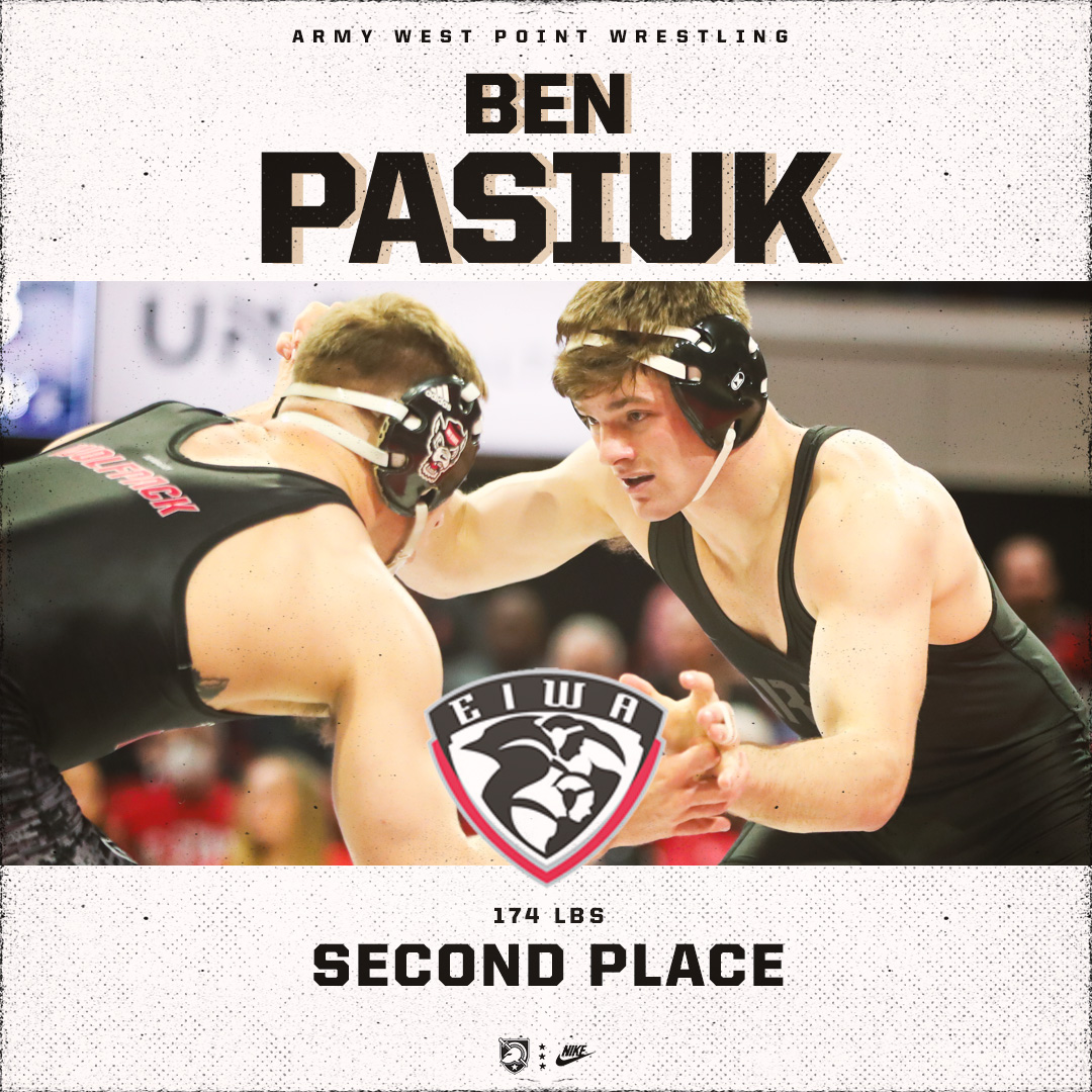 ArmyWP_Wres's tweet photo. Ben Pasiuk finishes second in the 2023 @EIWAwrestling Championships!

Ben will continue in the postseason in the @NCAAWrestling Championships in Tulsa, OK

#GoArmy | #BHAW https://t.co/1SonOs9oCb