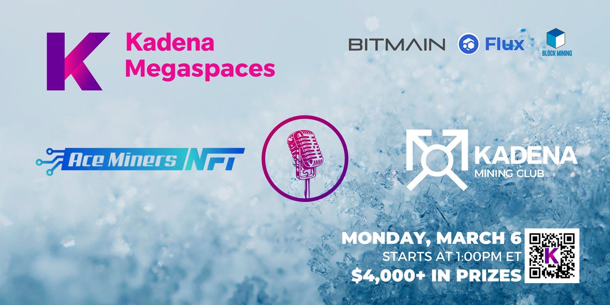 Want to win $50 in $KDA or $Doge? 1. FOLLOW @KDAMiningClub & @AceMinersNFT 2. RETWEET + TAG 3 3. JOIN THE LARGEST $KDA/#Kadena/#KDA SPACE OF THE YEAR! twitter.com/i/spaces/1BdxY…