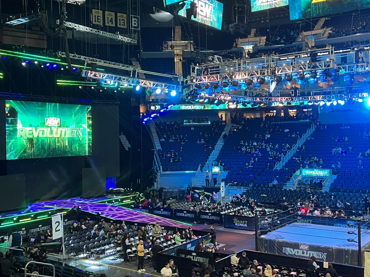 BrianTronic's tweet photo. Let’s GOOOOOOO! It’s almost #AEWRevolution time! #AEW https://t.co/IUkORdWgkO