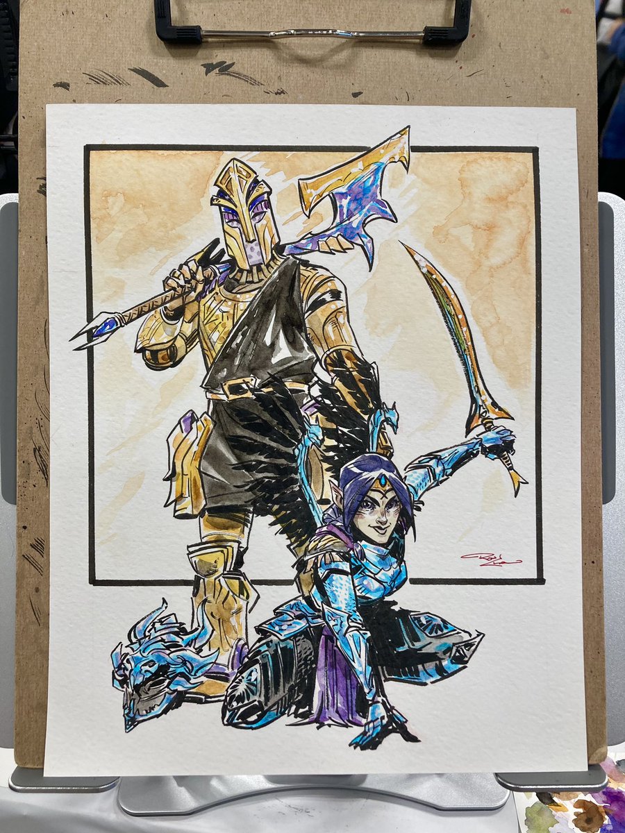 RonDanChan's tweet image. Commission sketches from the final day of @emeraldcitycon! #eccc2023