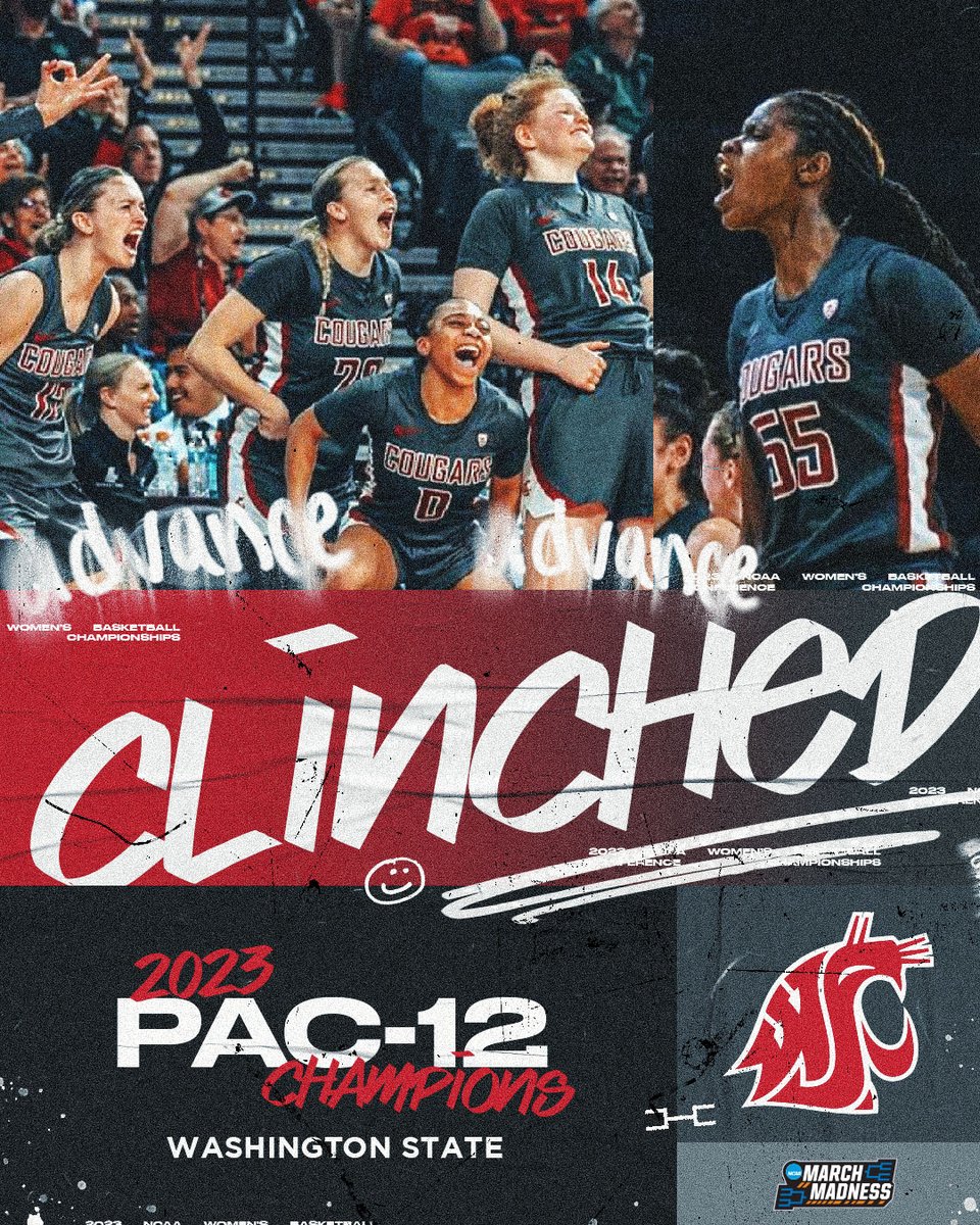 COUGARS CONQUER THE <a href="/pac12/">Pac-12 Conference</a> CONFERENCE 🏆

✅ FIRST conference title for <a href="/WSUCougarWBB/">WSU Cougar Women's 🏀</a> 
✅ FIRST AQ in school history
✅ FOURTH NCAA Tournament appearance

#MarchMadness