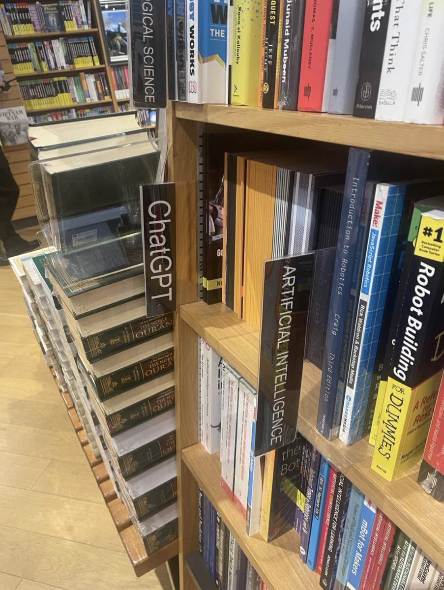 Soon you'll be able to spot the 'ChatGPT-free' label on book covers, right next to 'gluten-free' and 'organic'!  😂 Once keep calm and keep reading, 🫶🏻 
with or without ChatGPT🤘🏻 Pics aren’t generate AI. Real one from Dubai 😉 #booklovers #AIauthors  #StartupLife