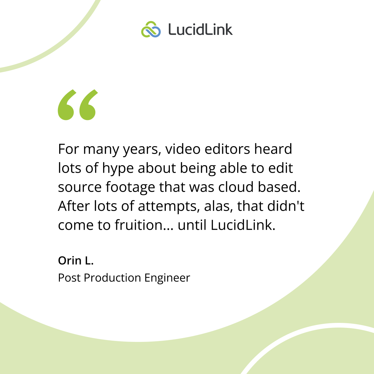 jp2065's tweet photo. Editing footage in the cloud is no longer a distant mirage. 👇

#lucidlink #testimonials #cloud #media #remotework
#postproduction #storage #creative #adobe #premierepro #wfh #avid #data #cloudstorage #remote #collaboration #media #mediafiles #video #videoediting #audio https://t.co/qGbc7Jc2Hb