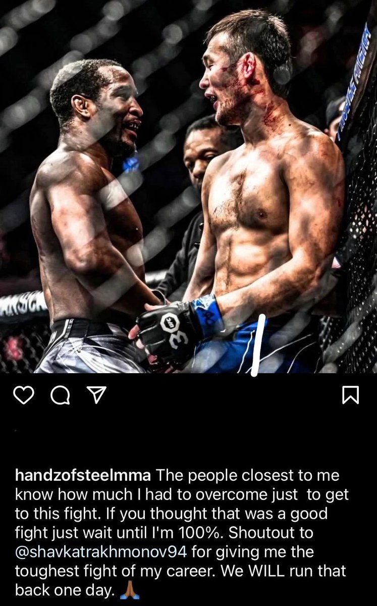 Geoff Neal’s response to his submission loss at #UFC285, via his IG