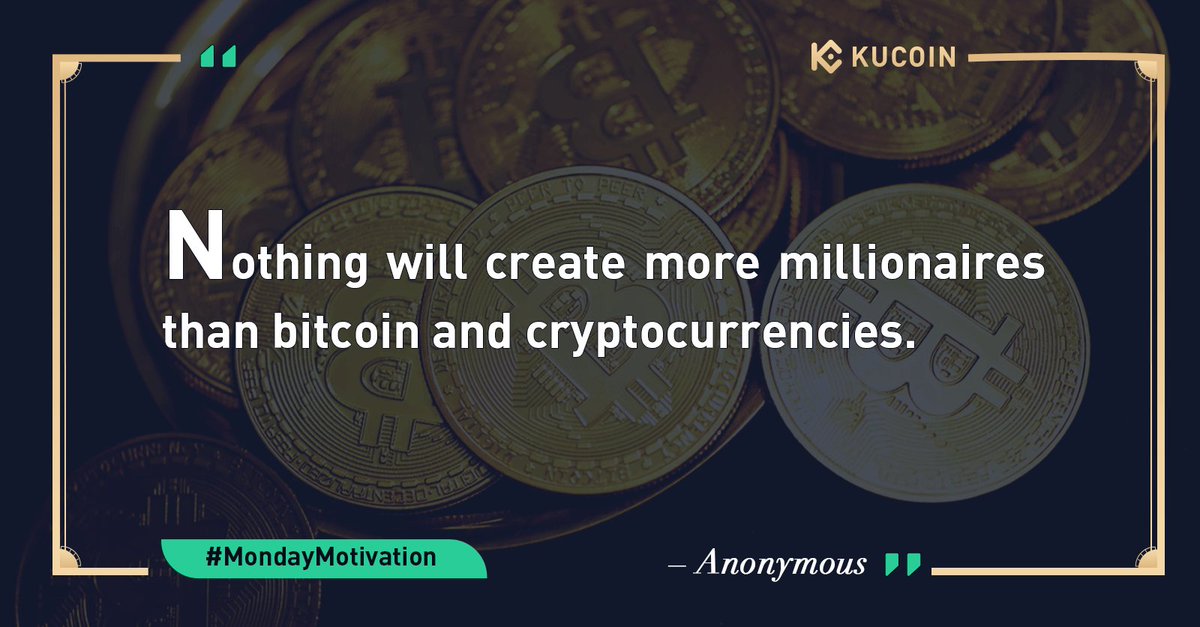 kucoincom's tweet photo. Another Monday, another week in crypto 🙏 https://t.co/6QpnYSQyUG