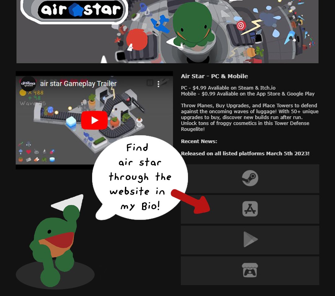air star is Out Now! ...on Steam, Itch.io, App Store, and Google Play. if you check it out let me know what you think!