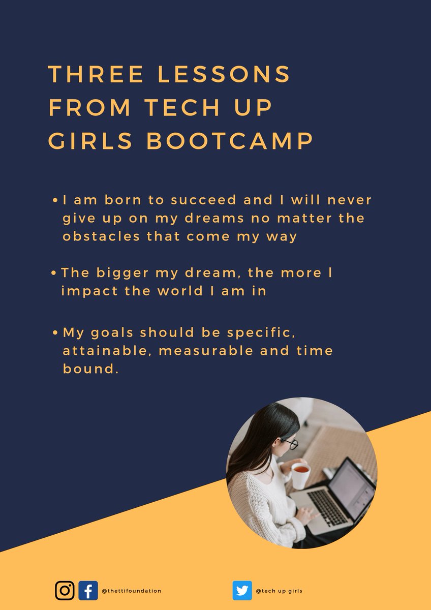 Promise79500995's tweet photo. Are you facing challenges that seem as though they are insurmountable? Never give up, you are born to succeed. Be resilient!

#techupgirls  #thettifoundation
#thewcommunity https://t.co/4ie48Uu2tH