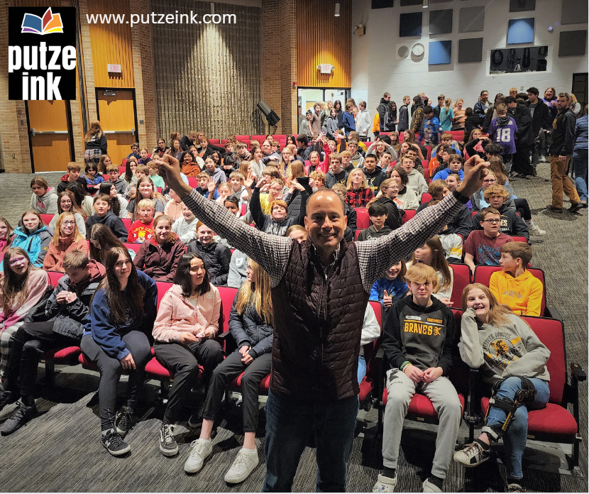 Had a blast keynoting five assemblies for students, faculty and staff of Cherokee Community Schools on "Destined for Greatness Day" March 1. Share your gifts, be kind, be positive and care more... those are the keys to being better every day! putzeink.com