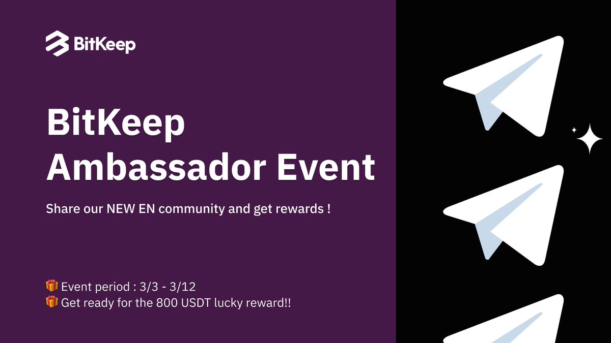 BitgetWallet's tweet photo. 💜 Dear #BitKeepers 💜 We need your help to make the community active and lively. Show us your power!!!💪
Share our community links to your socials 🧧 and get rewarded by the amount of followers you bring into the new group!here will be a total $800 #USDT #luckydraw! https://t.co/1mqD8a647q