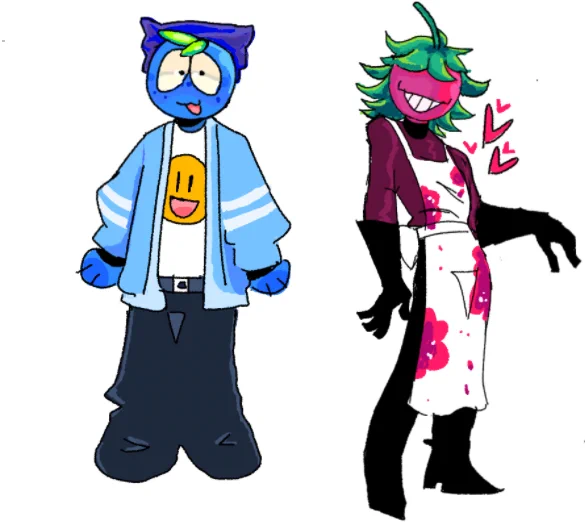 I wake up and I draw fruity people 