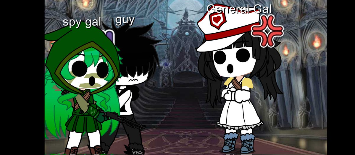 playernight8's tweet photo. (Okay so you got caught and captured from the leader and few hours later you saw general gal and she is piss)
General gal:*super pissed out and you realize you have to be careful*
#shygal #supermario #minus8 #spyguy  #papermario #generalguy #supermariogeneralguy #gachaclub https://t.co/VrNB44Ttss