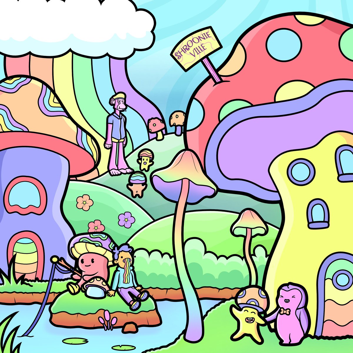 All of our new friends are enjoying their visit in ShroonieVille 🍄

Anyone is Welcome to our happy, quite town 🌈