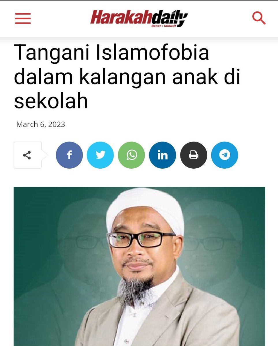 harakahdailyHD's tweet image. Kementerian Pendidikan diminta menyatakan apakah langkah-langkah yang dilaksanakan bagi menangani isu Islamofobia dalam kalangan anak-anak di sekolah, khususnya yang melibatkan sekolah vernakular.

harakahdaily.net/index.php/2023…

#HarakahDaily #MalaysiaSejahtera #PNBEST