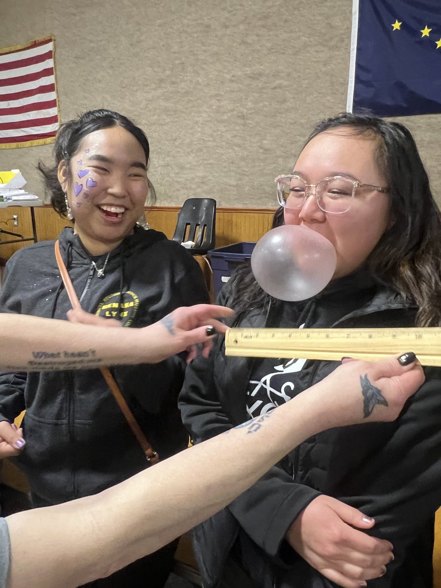 Bubblegum blowing contest is always fun at Nenana’s Tripod Days.