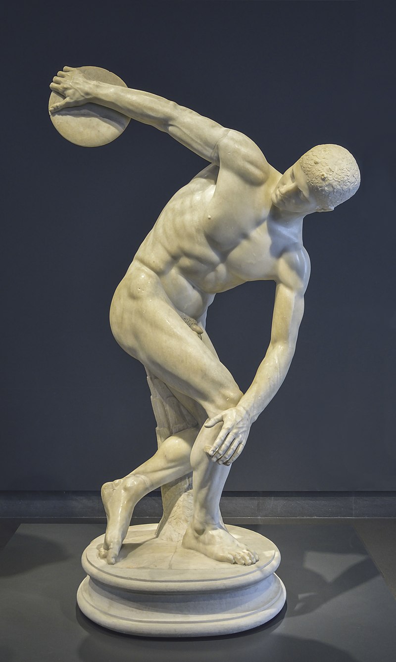 And sculptures were made in their honour.

The famous Discus Thrower was created by Myron, an Atheni